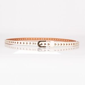 Cut Out Skinny Madewell White Belt